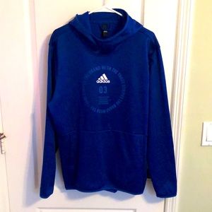 Blue adidas sports hoodie (L)